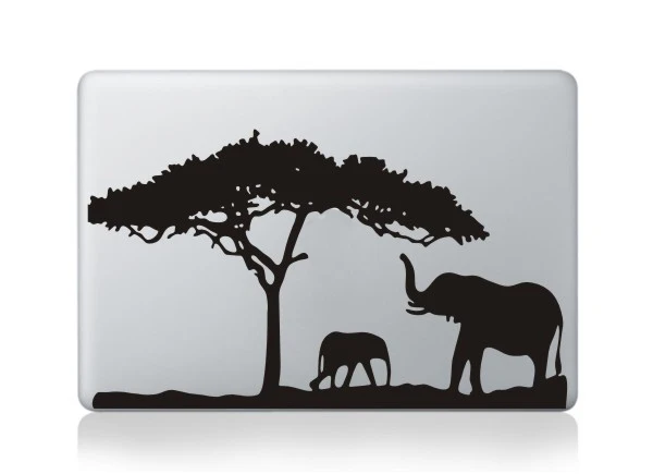 MB black-Part E (9) Забавная частичная наклейка для ноутбука Apple Macbook, наклейка Air retina Pro 11, 13, 15, черная мультяшная наклейка для компьютера, ноутбука s - Цвет: MB black-Part E (9)