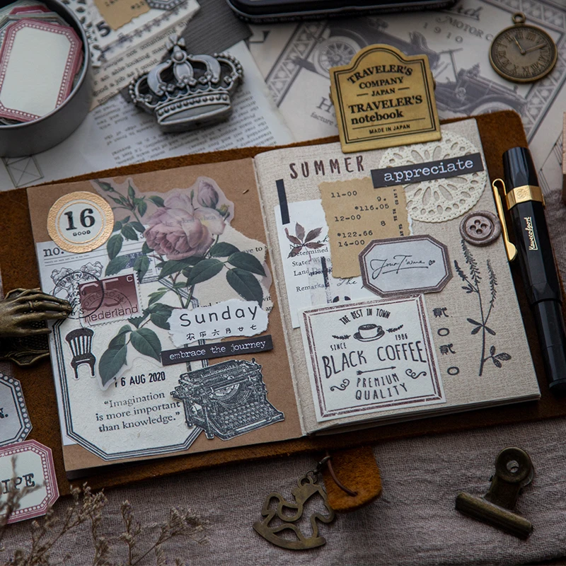 Винтажный ежедневник ручной работы декоративная серия отметка Оформление