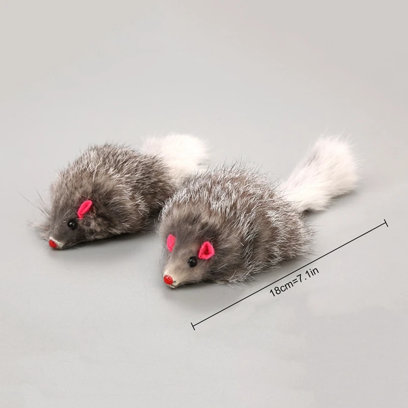 Игрушка для кошек в форме мыши Интерактивная Реалистичная игрушка котят игровая
