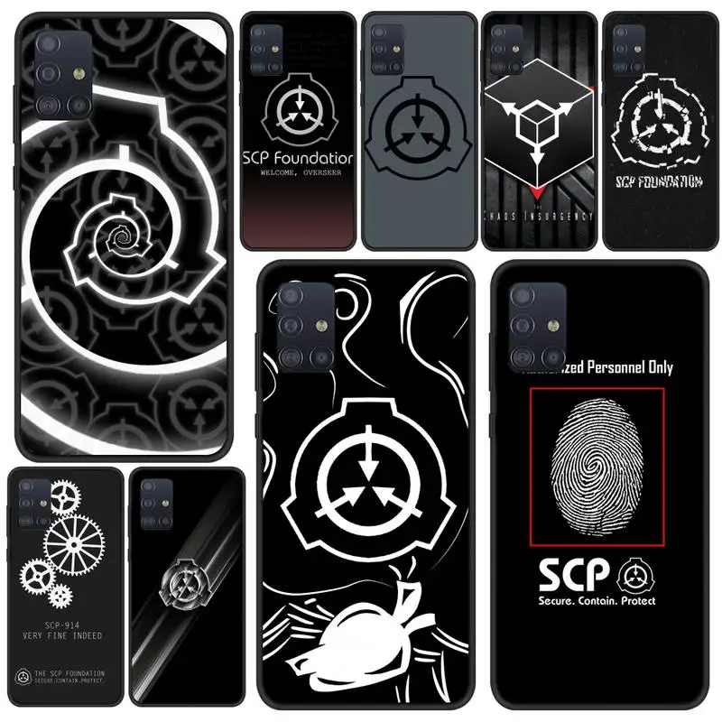 

Scp Special Containment Phone Case For Samsung S5 S6 S7 S8 S9 S10 S20 S21 Edge Plus E Fe Lite