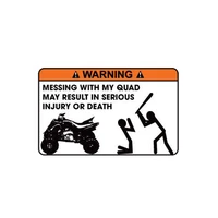 car sticker funny missing with may result in serious injury or death automobiles motorcyclespvc decal 12cm8cm