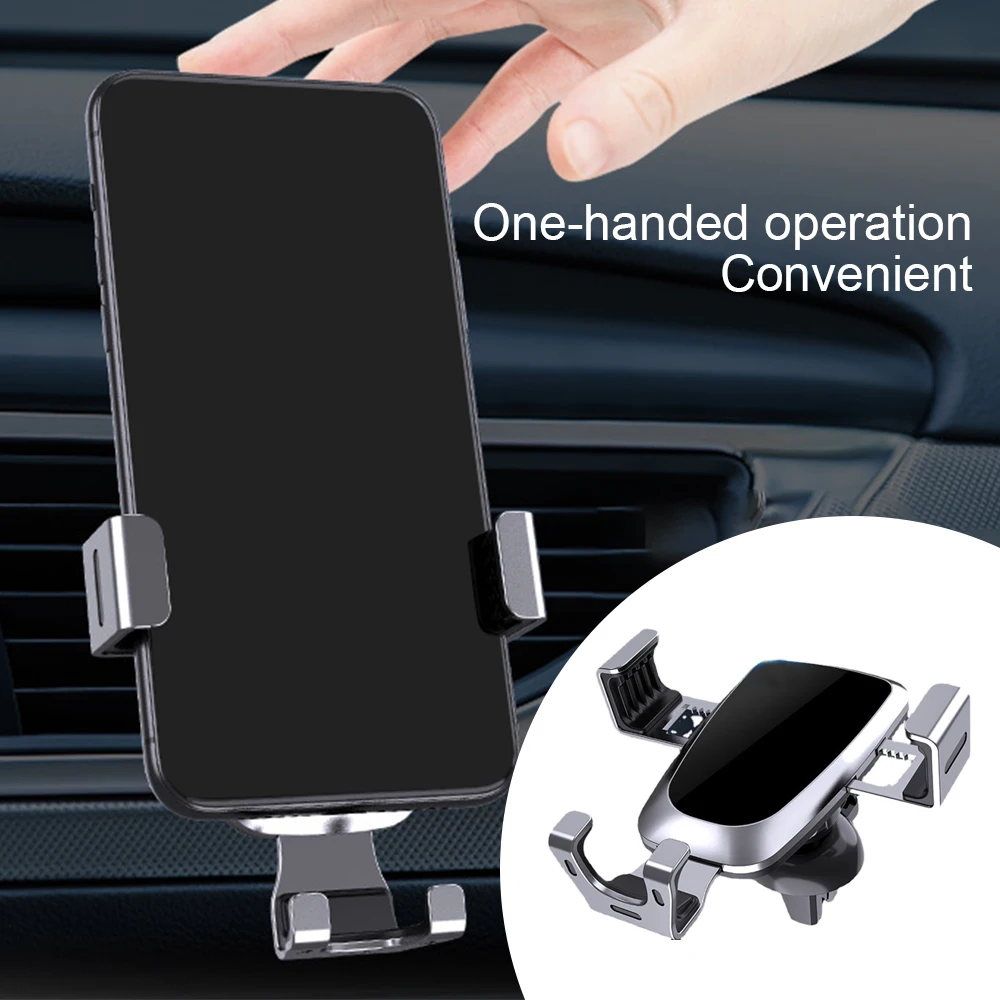 car phone holder for iphone samsung xiaomi huawei oppo oneplus gravity sensing stand air vent car interior supporting supplies free global shipping