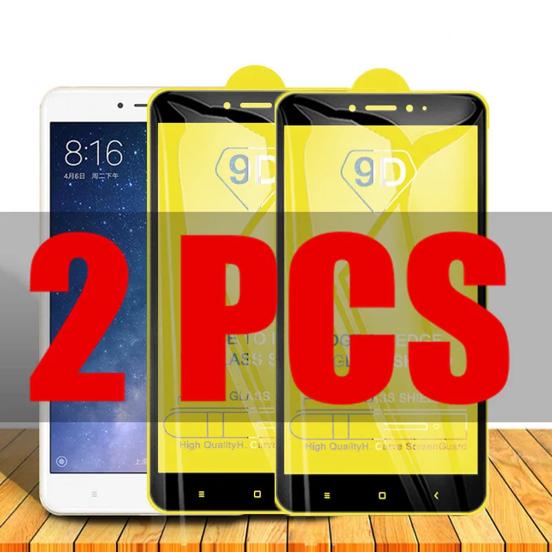 

2Pcs 9D Glass for Xiaomi Mi Max 2 Protective Glass on the for Xiomi Mi MAX 2 MAX2 MIMax2 Screen Protector Film