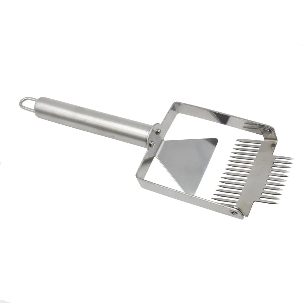

Brand Multifunctional Stainless Steel Double Needle Beekeeping Tools Suitable for Uncapping Forks Honey Honeycomb Scraper