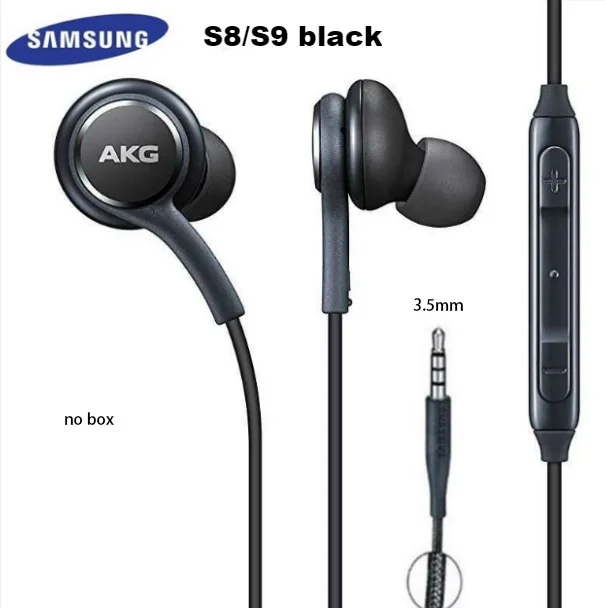Наушники samsung AKG EO IG955, 3,5 мм/type c, наушники-вкладыши с микрофоном, проводная гарнитура для смартфонов samsung Galaxy note10 S10 S9 S8 S7 S6 huawei - Цвет: S8 black no box