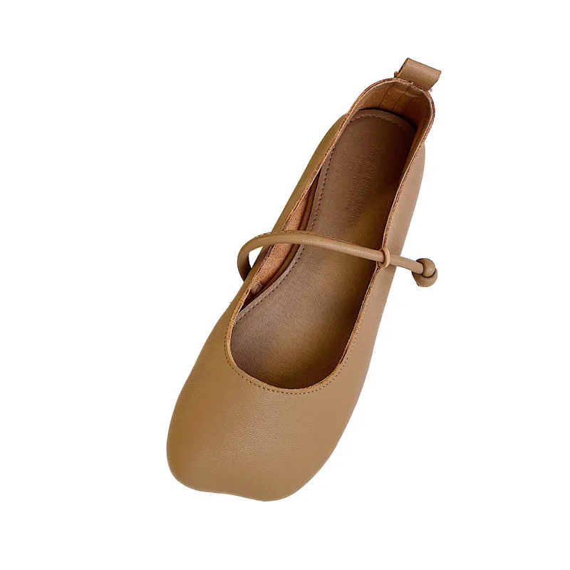 

Moccasin Shoes Square Toe Elegant Casual Female Sneakers Dress Flats Women Soft Moccasins New Grandma Retro Summer Mary Janes So
