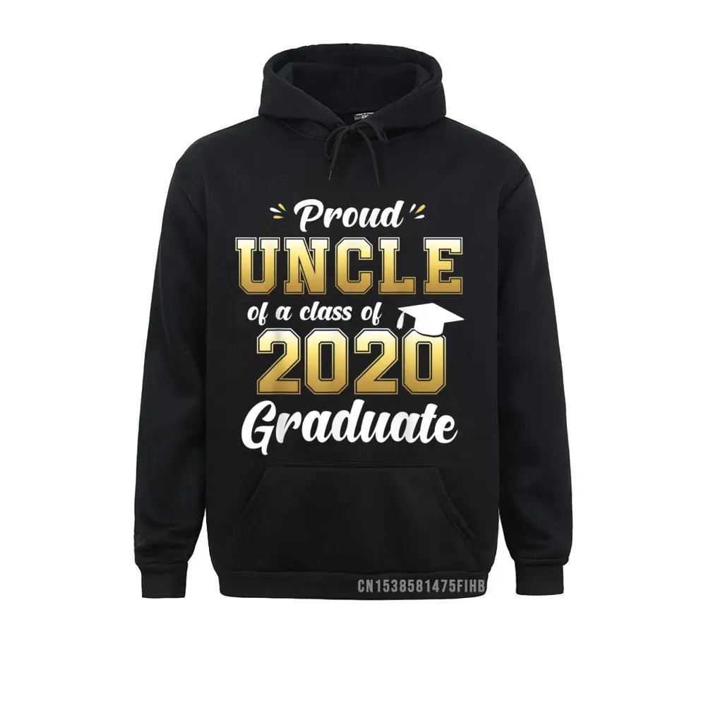 

Proud Uncle Of A Class Of 2020 Graduate Harajuku Senior 20 Gift Designer Male Sweatshirts Printing Hoodies Hip Hop Hoods