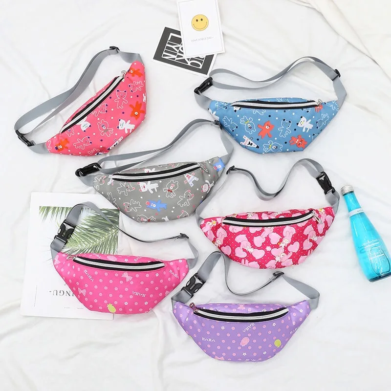 

Trendy Children's Women's Waist Bag, Fashionable Shoulder Bag, Simple And Convenient Zero Wallet, Street Racket Messenger Bag