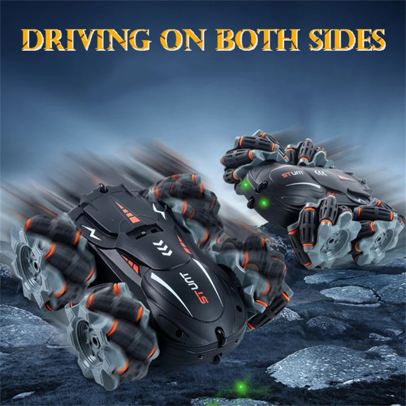 

Rechargeable Remote Control RC Car Stunt Car 360 Drift Truck With Lights Kid Adult Toy