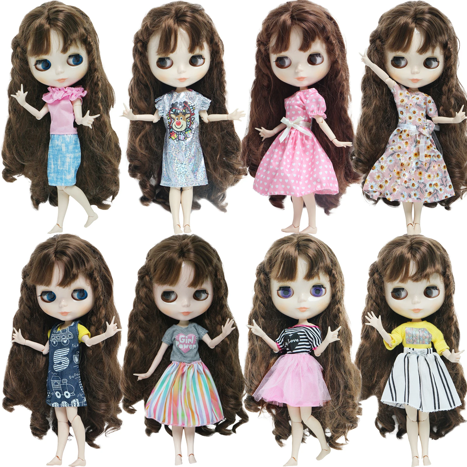 Одежда для шарнирной куклы Blythe Цветочная юбка кружевная мини-юбка размер до 30 см