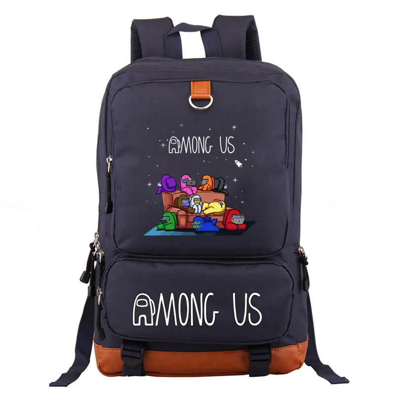 

2021 New Unisex Fashion Travel Backpack Game Among US Backpack Canvas Boys and Girls School Bags Student Laptop Rucksack