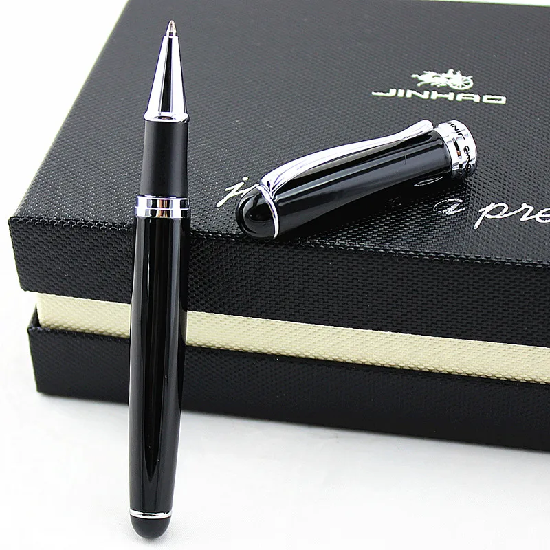 JINHAO 750 ручка деловые принадлежности для письма Серый 0,7 мм перо гелевая ручка шахматы boad шариковая ручка Роскошные чернил для письма черный Заправка - Цвет: Y