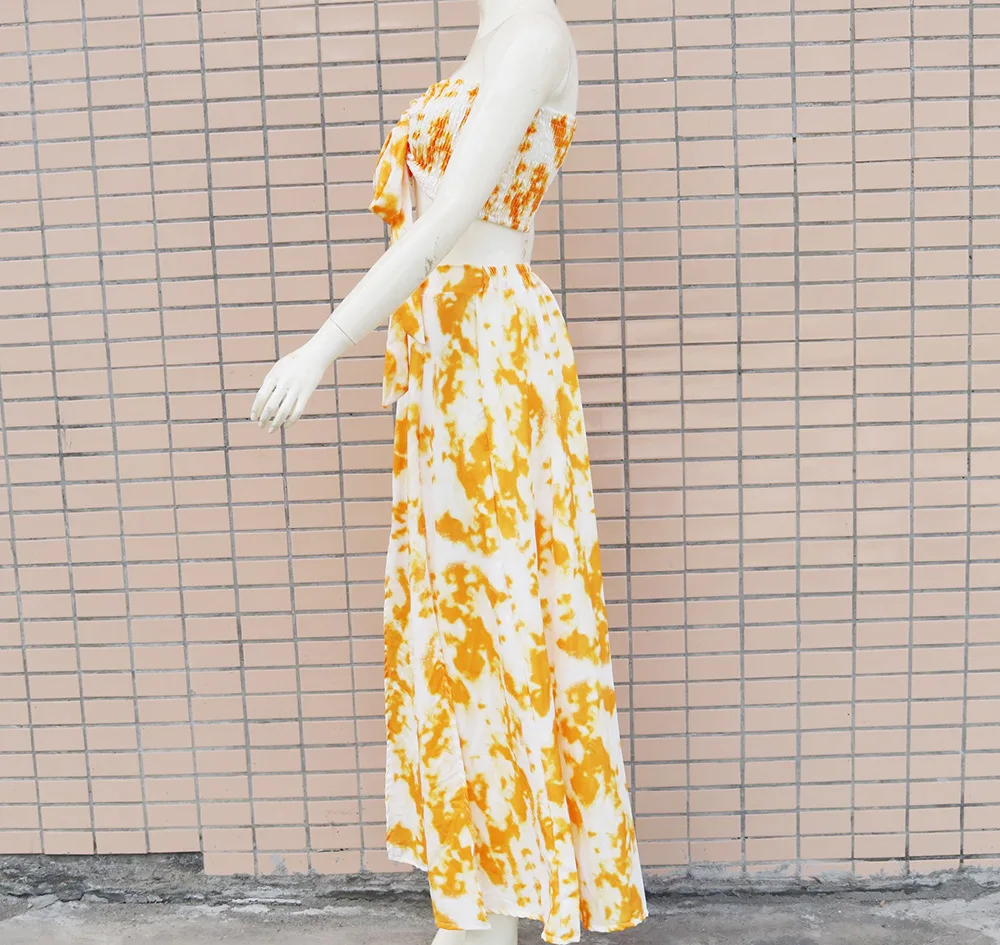 

2021 new sexy tube top slim two-piece suit dress woman dress