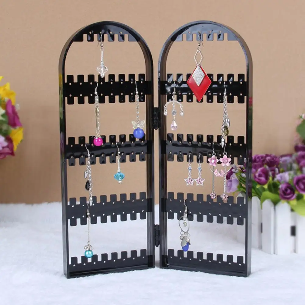 Складной пластиковый стеллаж для ювелирных изделий с 120 отверстиями держатель