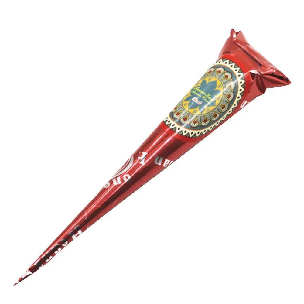 

2021 Red Mehndi Body Paint Indian Henna Tattoo Paste Mehndi Temporary Paint Care Tattoo Body Art Beauty Body Cone Henna Sti L5U9