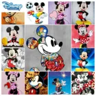 Алмазная вышивка сделай сам Disney, полноразмерная мозаика с квадратными и круглыми стразами 5D, мультяшный Микки и Минни, вышивка крестиком