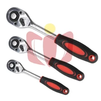 1pcs 14 38 12 chrome steel high torque ratchet wrench for socket 24 teeth quick release wide used professional hand tools