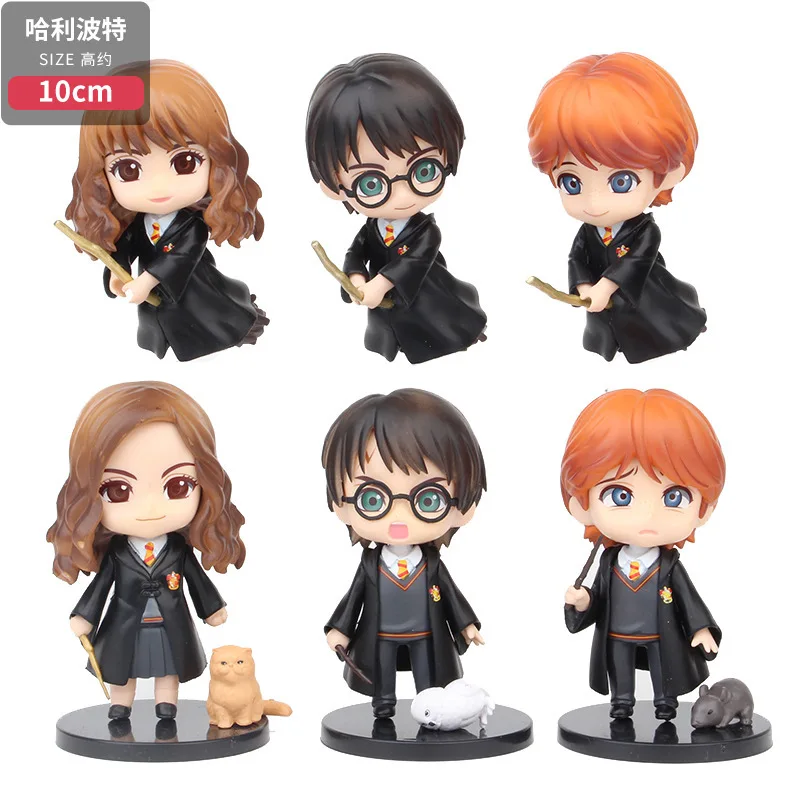 

Q Version10x6cm Kawaii Anime Figure anime Handmade Peripheral Model A Set Of 6 Toy People Doll Ornaments Children's Toys
