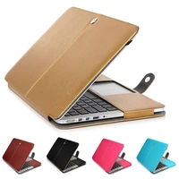 basix pu leather bag case for apple macbook air 11 13 a1466a1369 book folio protect sleeve cover for new air13 new pro13 2018