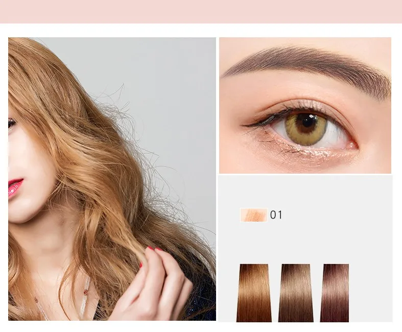 5 цветов мануального татуажа бровей жидкий карандаш для Водонепроницаемый