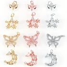 Золотые Подвески для изготовления ювелирных изделий, винтажные медные циркониевые кристаллы CZ, ожерелье сделай сам, бабочки, Луны, звезды, аксессуары, оптовая продажа