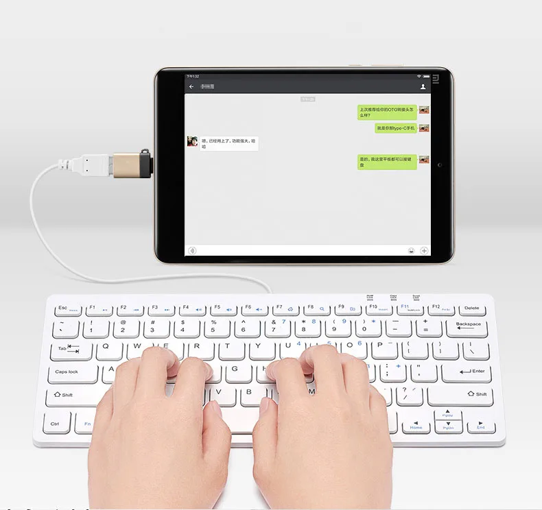 USB флеш накопитель для мыши клавиатуры 3 1 Type C папа на 0 мама|Переходники и