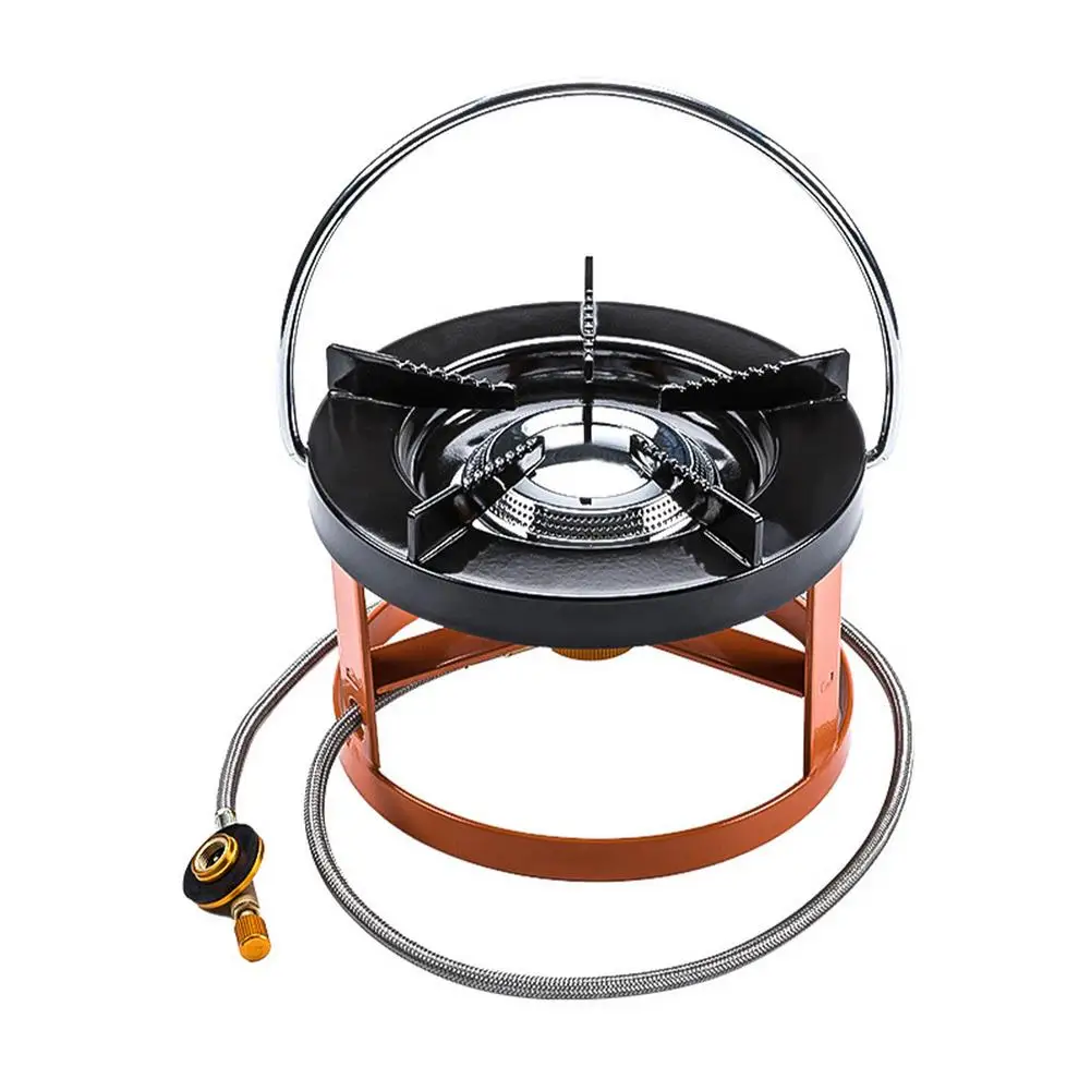 

Split Flat Gas Tank Stove Durable And Portable Camping Gas Backpacking Stove 2700W Split Burner With Handle Emergency For Pic