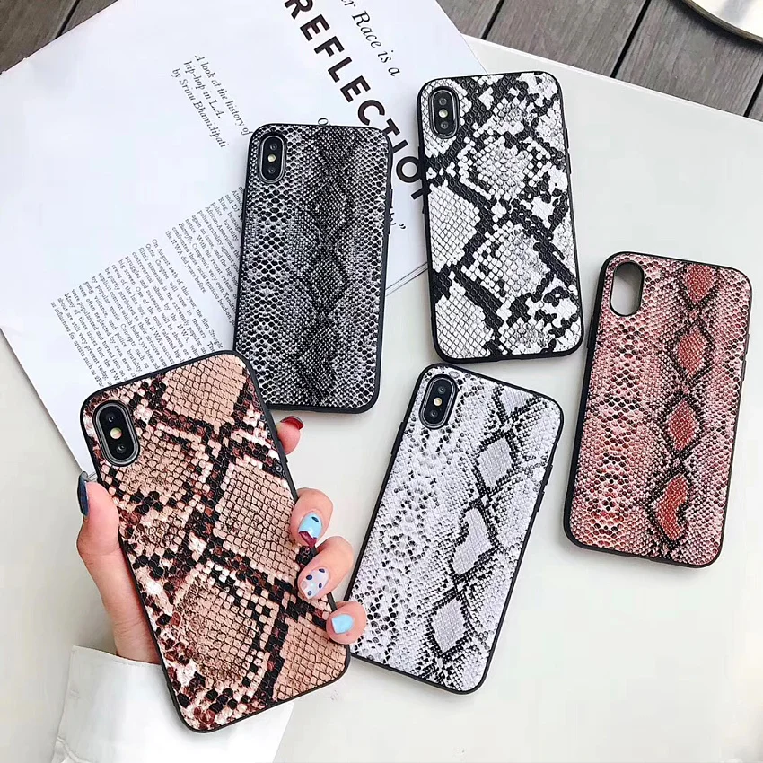 Винтажный чехол из змеиной кожи для телефона iPhone 11 Pro Max Роскошный с текстурой
