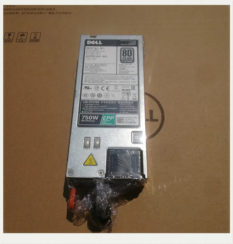 Новый L750E S0 РВД SPLY 750W Питание 8H33M 08H33M для R530XD R630 R730XD T330 T430 T630|Компьютерные кабели и