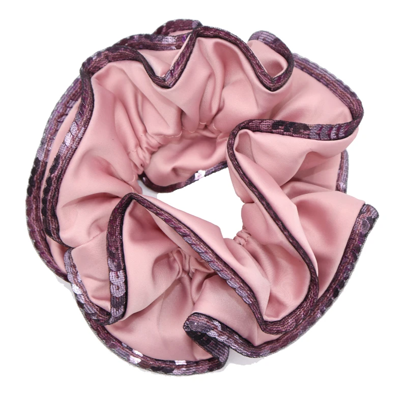 

Free shipping fashion Women Sequin scrunchies girl's hair bands Ponytail Holder Hair accessories