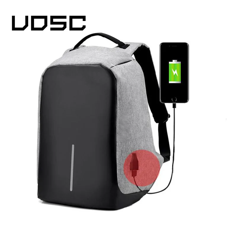 Рюкзак UOSC с USB зарядкой для мужчин многофункциональный дорожный