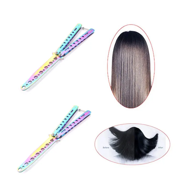 5 стилей из нержавеющей стали складной гребень Практика Обучение бабочка Ножи