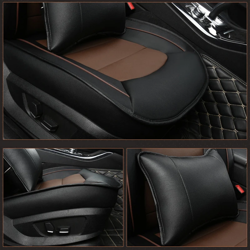 AUSFTORER чехлы из натуральной кожи для Hyundai Veracruz 2008 2011 сидений воловьей 7 подушки