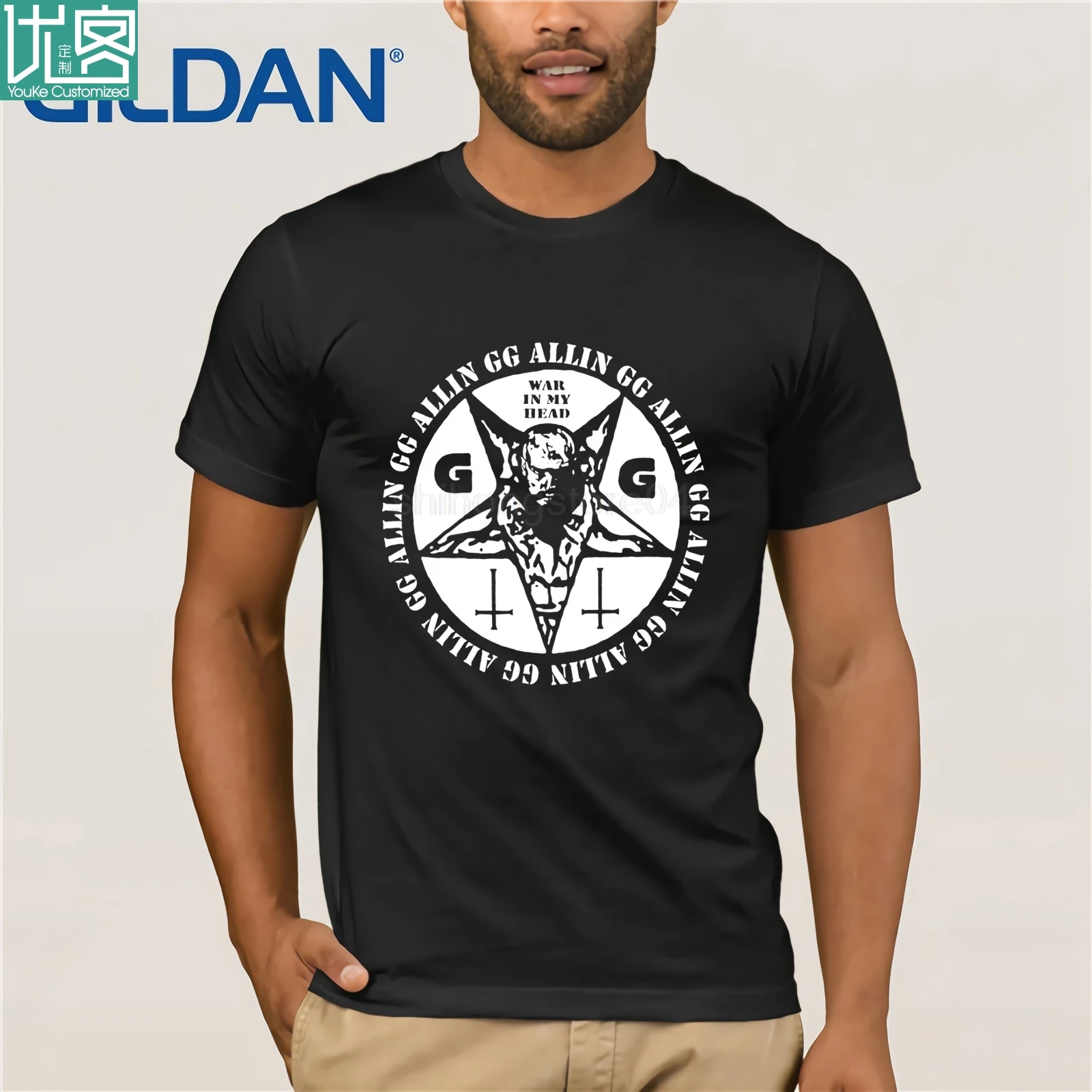 Gg Allin War In My Head футболка в стиле панк-рок S -3xl Новая взрослая из 100% хлопка 2019 |