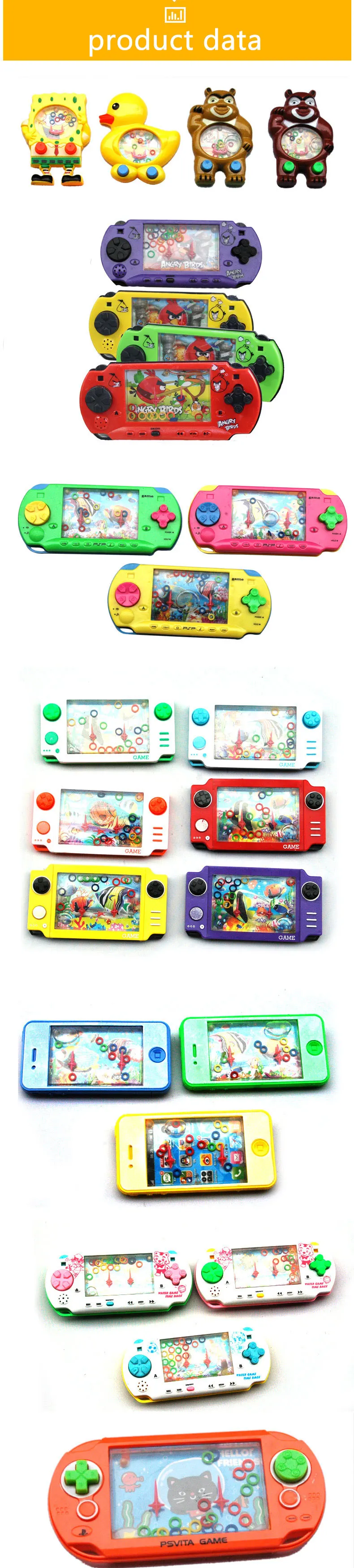 ASSOT Squishy Water Ring Toss Squeeze Toy Child Handheld Game Machine Parent-Child Interactive Antistress Game Toys For Children
