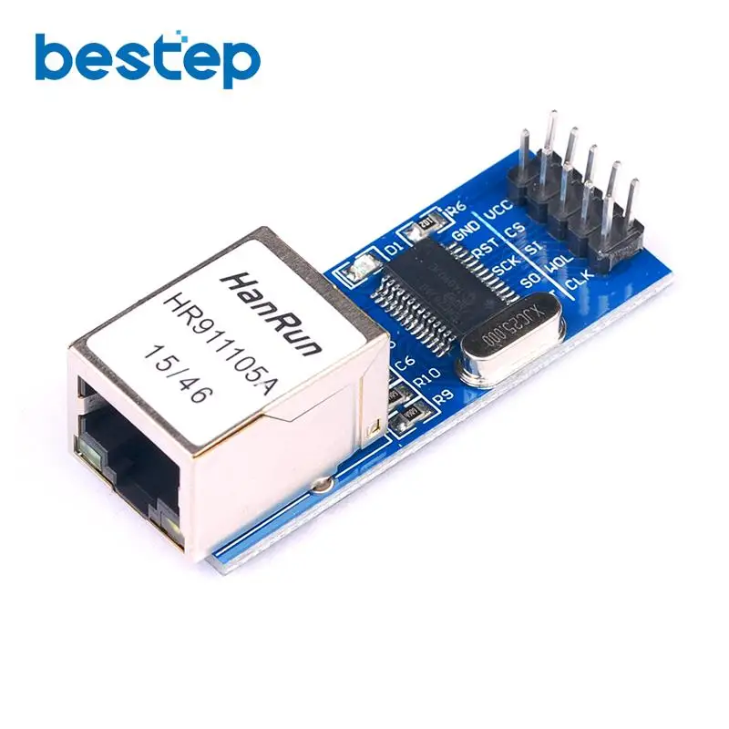 Сетевой модуль интерфейса SPI ENC28J60 Ethernet (мини-версия) 1 шт. | Электронные компоненты