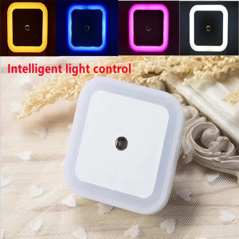 Светодиодный ночной Светильник Беспроводной Сенсор Управление квадратный вилка