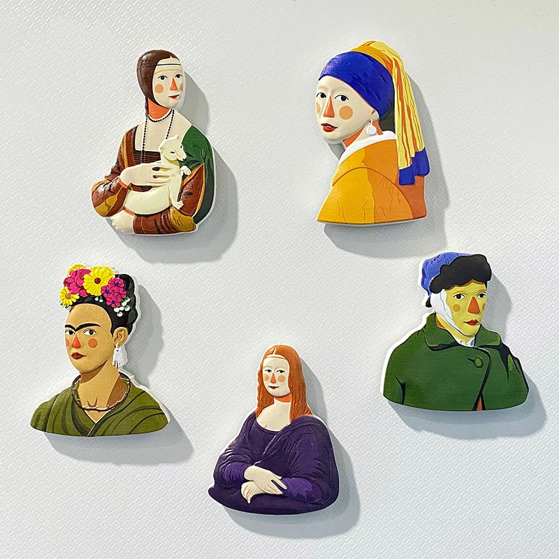 

Mini Cartoon Fridge Resin Magnet Anime Figures Celebrity