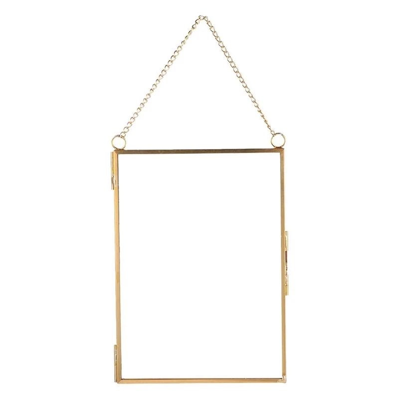 

Hanging Glass Photo Prame Specimen Clip Decorative Picture Frame Specimen Holder Hanging Photo Frames Wall Decoration