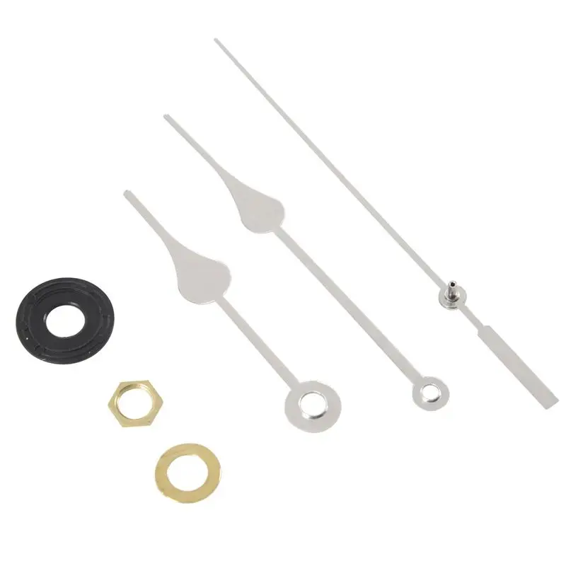 Clock Movement Mechanism with Silver Hour Minute Second Hand DIY Tools Kit | Электроника