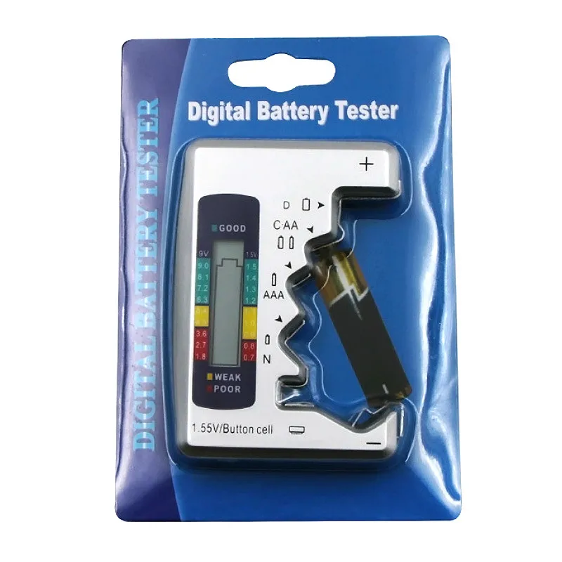 Цифровой Батарея тестер Контролер Ёмкость для C/D/9 В/зарядное устройство никель