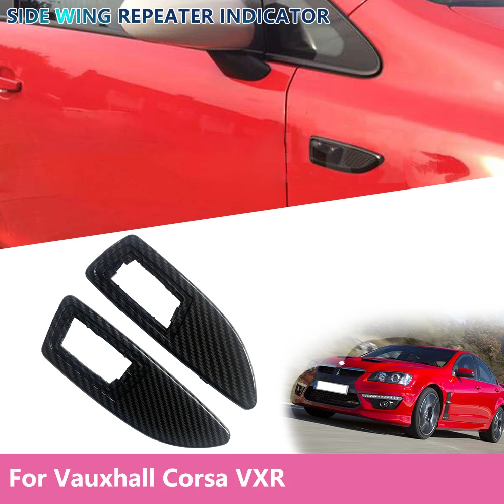 

Front Left and Right Carbon Fibre Effect Side Wing Repeater Indicator Surrounds for Adam Astra H Corsa D E Insignia A Zafira A 1