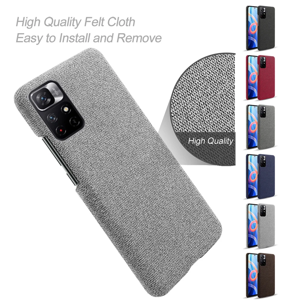 

POCO M4 Pro Case For Poko M4 X 3 Pro NFC Cloth Texture Fit Phone Cover POCCO M 4 5G Poco Fone M4Pro Cover POCOM4 Pro Coque Funda