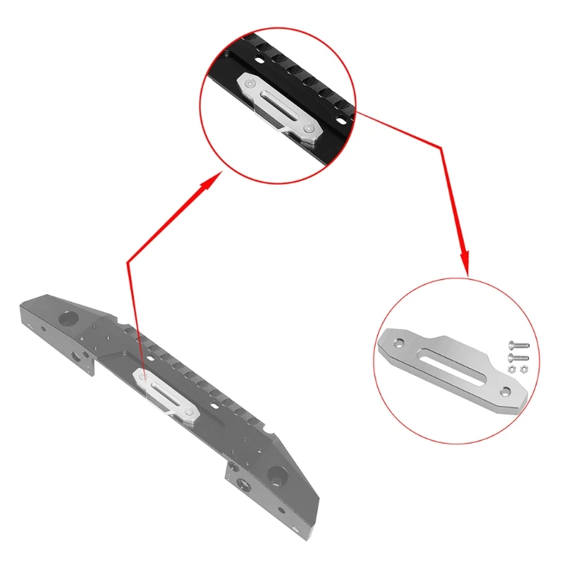 

Новинка 2021, металлическая лебедка с регулируемым креплением Hawse Fairlead для trx4 SCX10 1/10, Радиоуправляемый гусеничный автомобиль