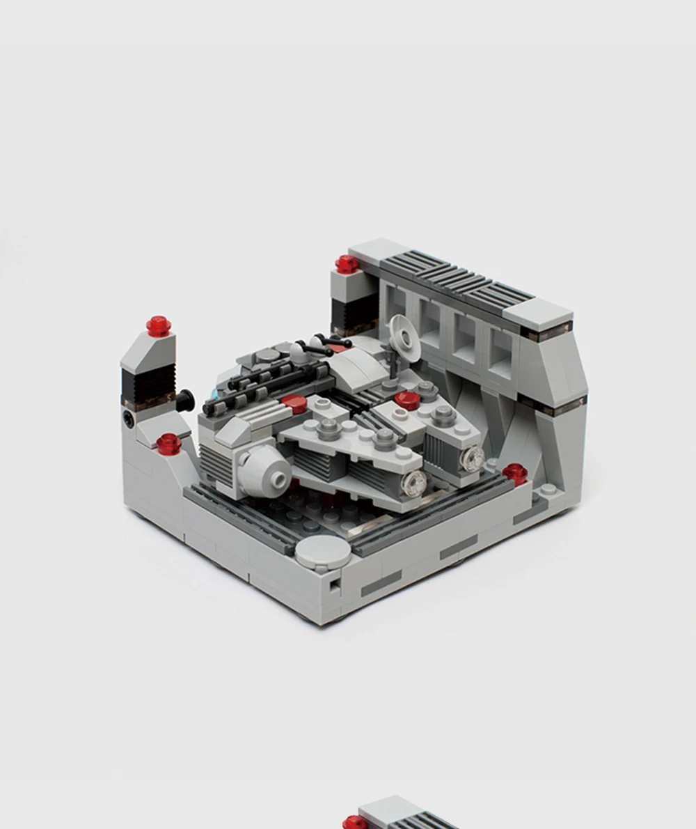 BuildMOC серия Звездные войны, совместимые с мини-Звезда смерти док-отсек 327 мс 6103 блоки 05132 75192 Millenniumm Тысячелетнего Сокола