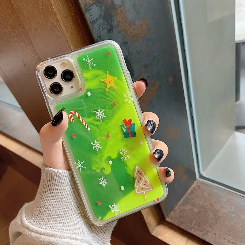 GlamPhone чехол Рождественский светящийся для телефона iPhone11Pro/Max X XS Max XR Жесткий Чехол