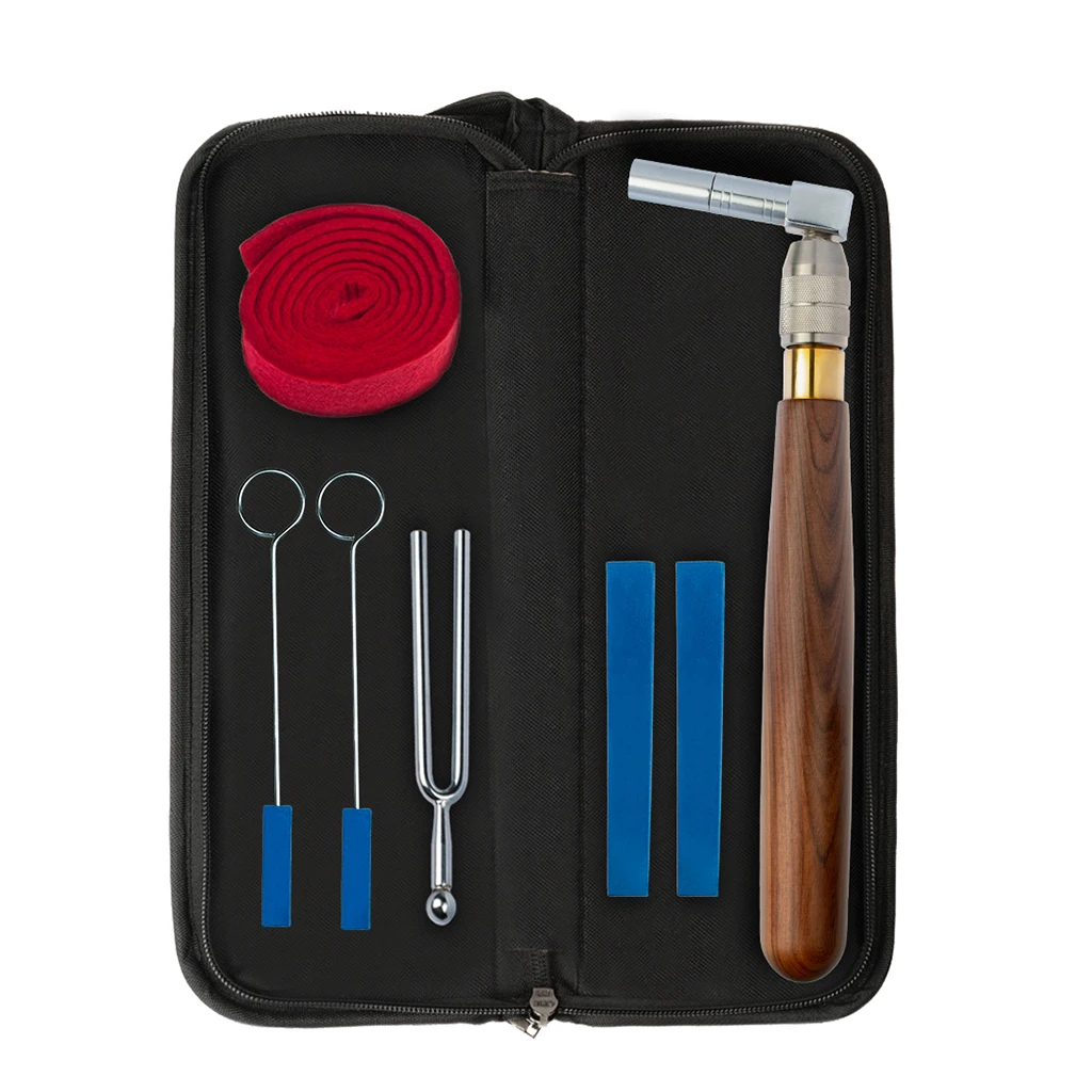 

Professional (Pack of 7 Pieces) Piano Tuner Tools Tuning Tools Set Tuning Hammer Mute and Case