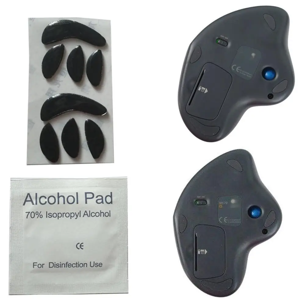 2 шт. 0 6 мм толщина замена мыши Ноги коньки для Logitech M570 трекбол эргономичная