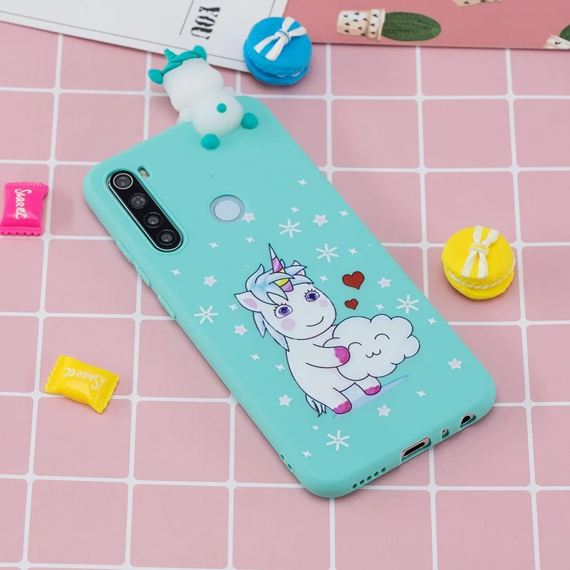 3D игрушки силиконовые для Xiaomi Redmi Note 8 чехол Redmi Note 8 Pro 8T 8A конфеты Мягкий мультфильм Redmi Note 8 чехол Redmi Note 8 Pro Чехол