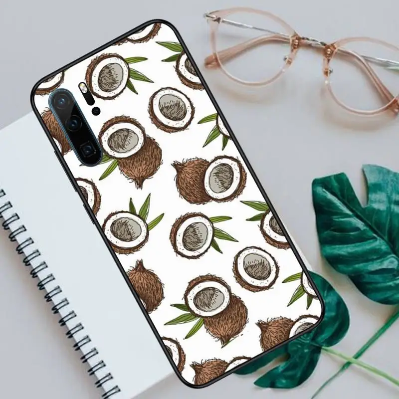 

Coconut on the beach Phone Cases For Huawei P40 P20 P30 lite Pro P Smart 2019 Mate 40 20 10 Lite Pro Nova 5t